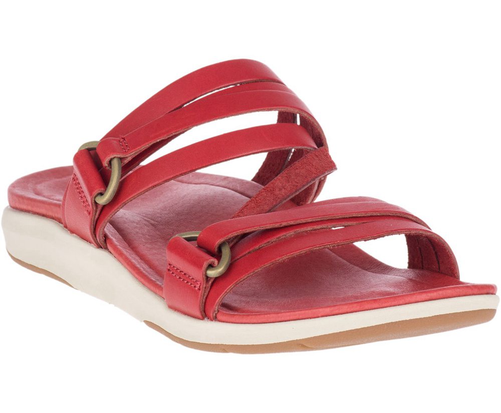 Sandalias Mujer - Merrell Kalari Shaw Slide - Rojas - ULIE-20417